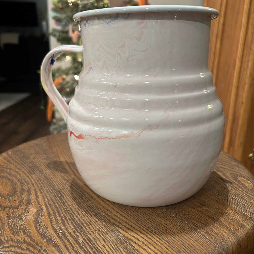 Hazel Mazel Splatter Enamel Pitcher, NEW - Picture 3 of 4